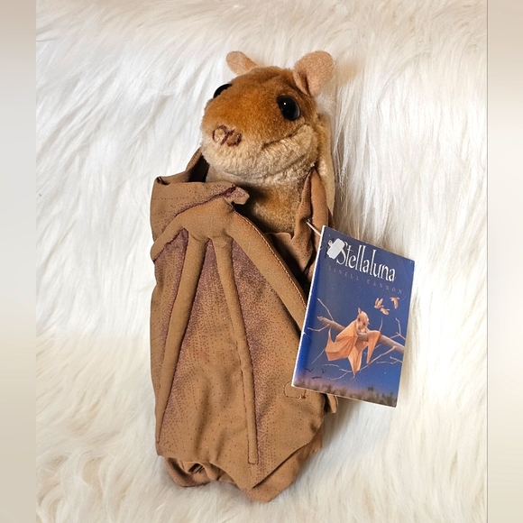 NEW VINTAGE RARE Stellaluna Velcro Wings 1994 Janell Cannon Book Character - Picture 2 of 14